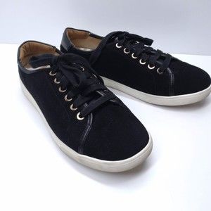 Vionic Brinley Women's Water Resistant Suede Sneaker Size 7.5 black lace up